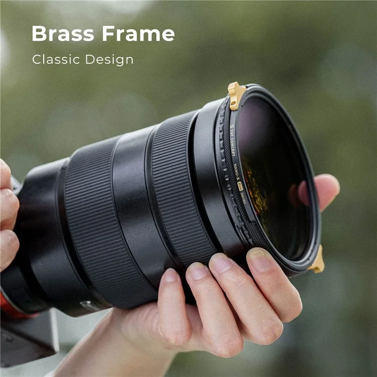K&F CONCEPT Nano-X Pro Series 82mm CPL+ND2-ND32 Фильтр Латунная рамка Камера Объективный фильтр Регулируемый Тонкий HD ND фильтр с двумя оранжевыми путтерами