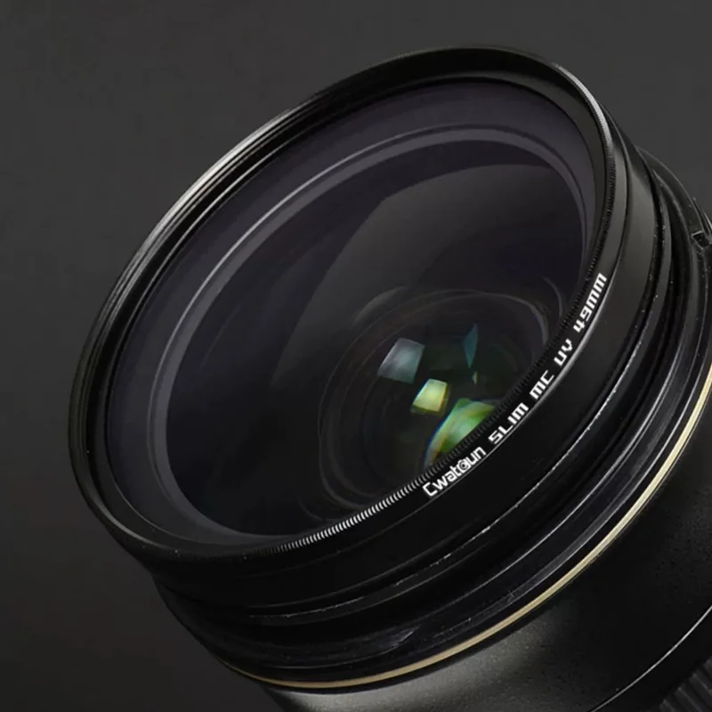 CWATCUN H70W Multi-Layer Coating Camera Filter Waterproof and Oil-Resistant Lens Filter - 62mm