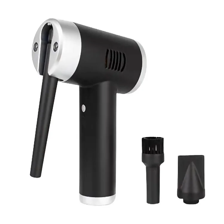 JC-B1 Cordless Air Duster Glower Electric Air Blower Ricaricabile Per Computer Portatile Strumento di Pulizia Del Laptop Per Laptop - Nero / D'argento