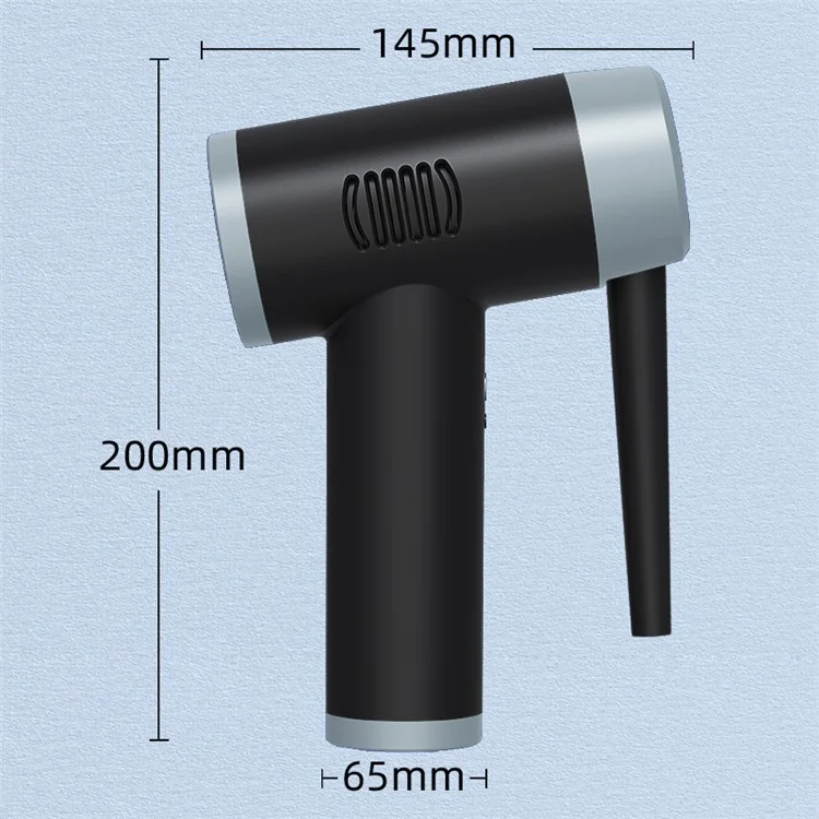 JC-B1 Cordless Air Duster Glower Electric Air Blower Ricaricabile Per Computer Portatile Strumento di Pulizia Del Laptop Per Laptop - Nero / D'argento