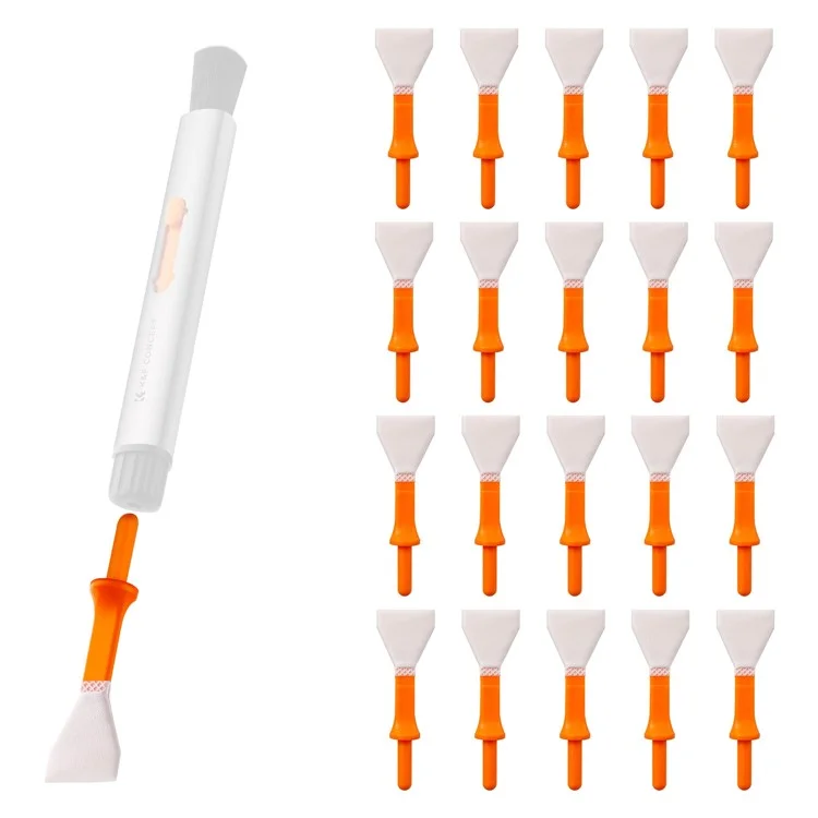 K&F CONCEPT SKU.1901 20PCS Substituição Limpeza APS-C Swabs de Limpeza 24mm Quadro Completo Conjuntos de Escovas de Limpeza para Câmera