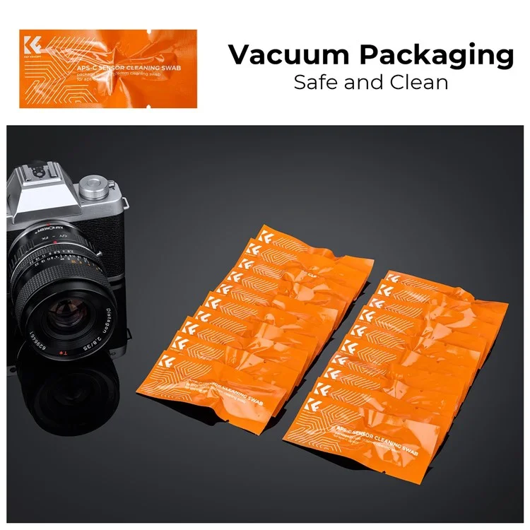 K&F CONCEPT SKU.1901 20PCS Substituição Limpeza APS-C Swabs de Limpeza 24mm Quadro Completo Conjuntos de Escovas de Limpeza para Câmera