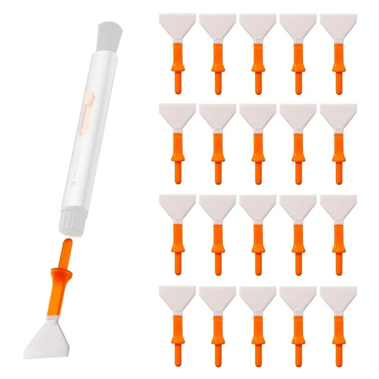Kit de Limpeza K&F CONCEPT SKU.1902 20PCS Swabs de Limpeza Ampliados Macios Escova Suave DSLR Lentes da Câmera