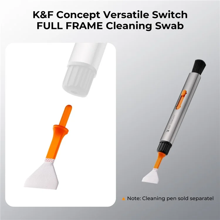 Kit de Limpeza K&F CONCEPT SKU.1902 20PCS Swabs de Limpeza Ampliados Macios Escova Suave DSLR Lentes da Câmera