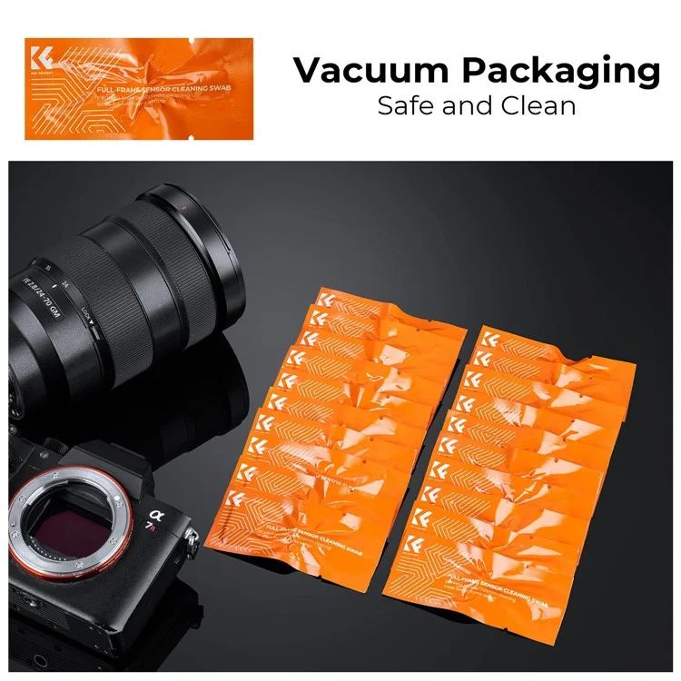 Kit de Limpeza K&F CONCEPT SKU.1902 20PCS Swabs de Limpeza Ampliados Macios Escova Suave DSLR Lentes da Câmera