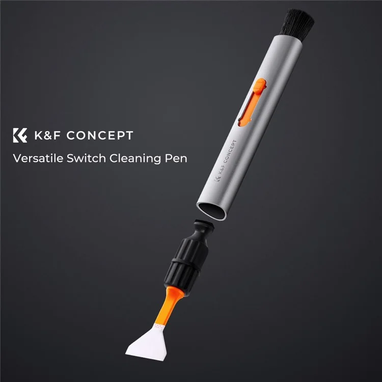 K&F CONCEPT SKU.1898 Caneta de Limpeza Versátil Conjunto de Escovas de Limpeza de Reposição para Lente de Câmera, Ferramenta de Limpeza de Lente de Drone