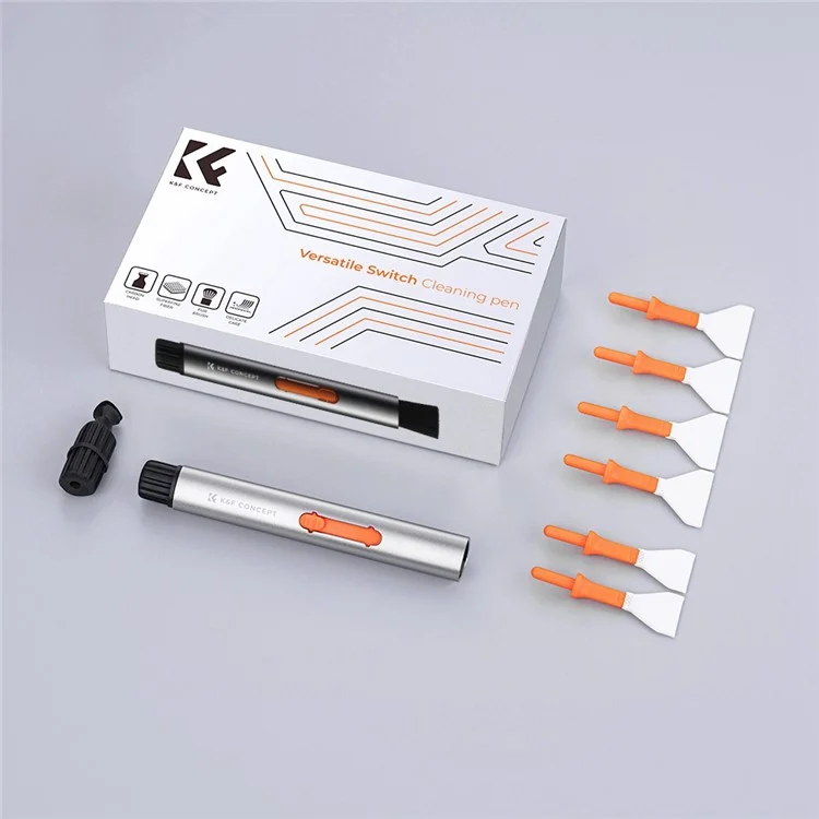 K&F CONCEPT SKU.1898 Caneta de Limpeza Versátil Conjunto de Escovas de Limpeza de Reposição para Lente de Câmera, Ferramenta de Limpeza de Lente de Drone