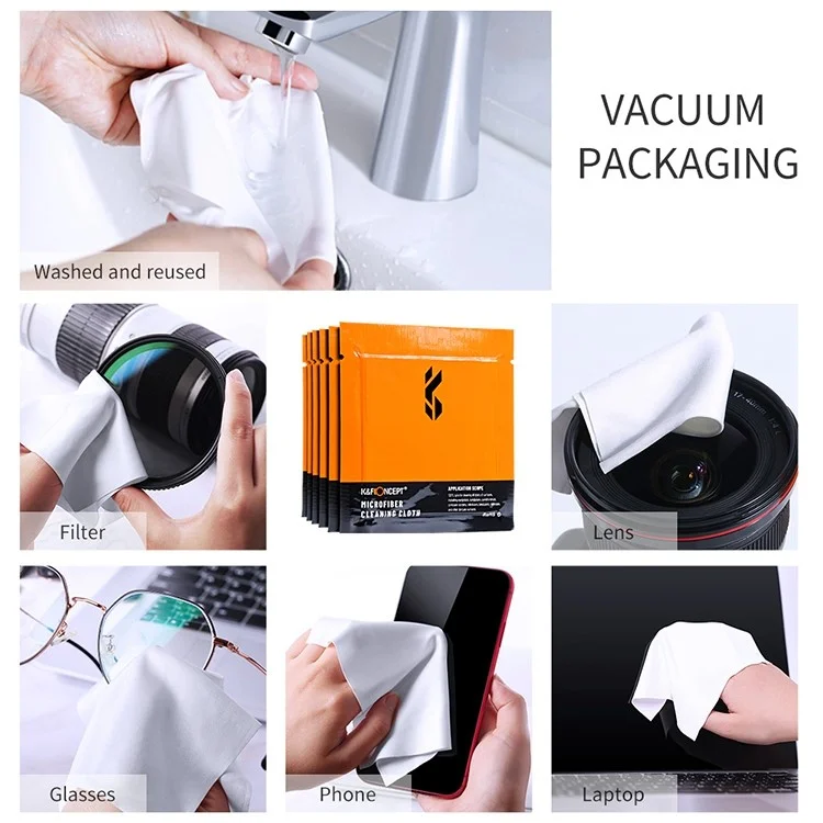 K&F CONCEPT Kit de Limpeza para Câmera 4 em 1 com Soprador de Ar + Caneta de Limpeza + Pano de Limpeza + Líquido de Limpeza para Lentes de Câmera / Filtros / Sensor / Tela