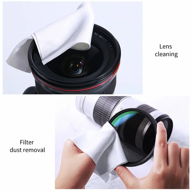 K&F CONCEPT 5Pcs / Set Cleaning Cloth for Camera Lenses  /  Filters  /  Sensor  / LCD Screen Microfiber Cleaning Cloth