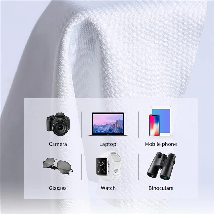 K&F CONCEPT 5Pcs / Set Cleaning Cloth for Camera Lenses  /  Filters  /  Sensor  / LCD Screen Microfiber Cleaning Cloth