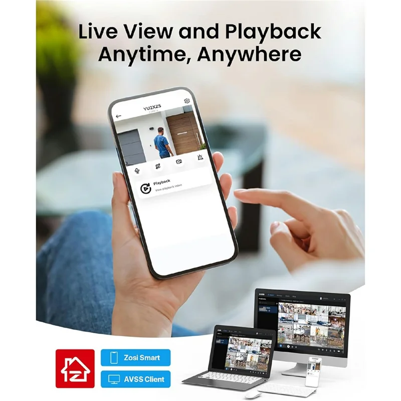 Сетевой видеорегистратор ZOSI, 32 канала, 4K, с ИИ, совместим с Zosi PoE / Wi-Fi, 4K / 5MP / 4MP / 3MP, 2 разъёма SATA, 16 ТБ, система видеонаблюдения (без жёсткого диска, без порта PoE) — чёрный