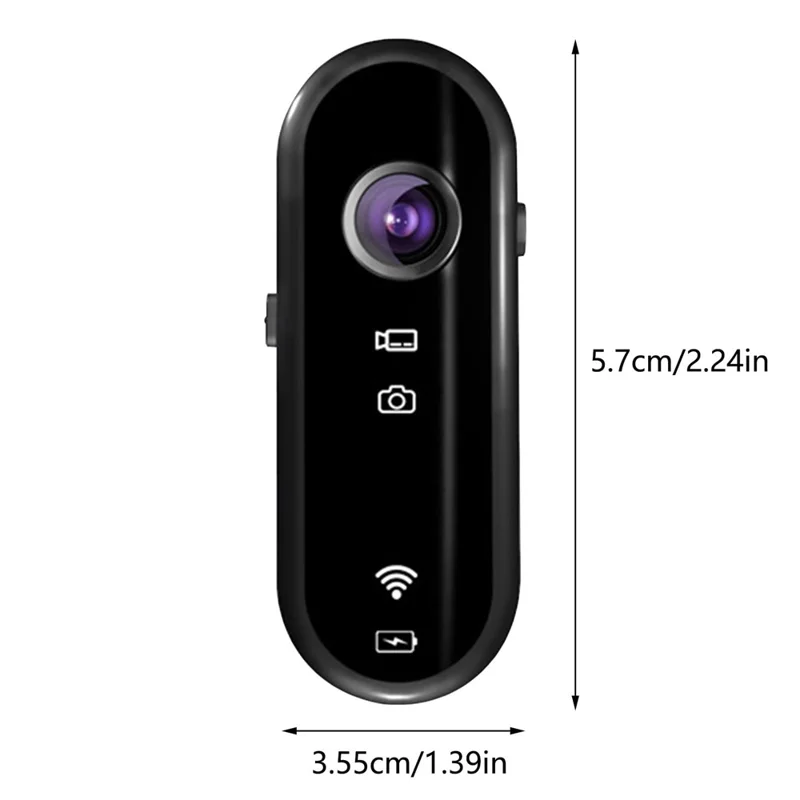 C3 Pro Thumb Action Camera 1080p HD Small Body Camera Avec Porte-voiture Chargeur de Voiture Pour Enregistrement POV Vlogging