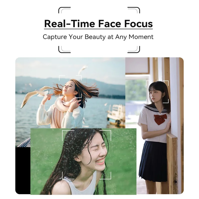 ORDRO G730 Digital Camera Side Flip 3.2 Inch IPS Touch Screen 12X Optical Zoom IR Night Vision 5K HD Mirrorless Cam - White