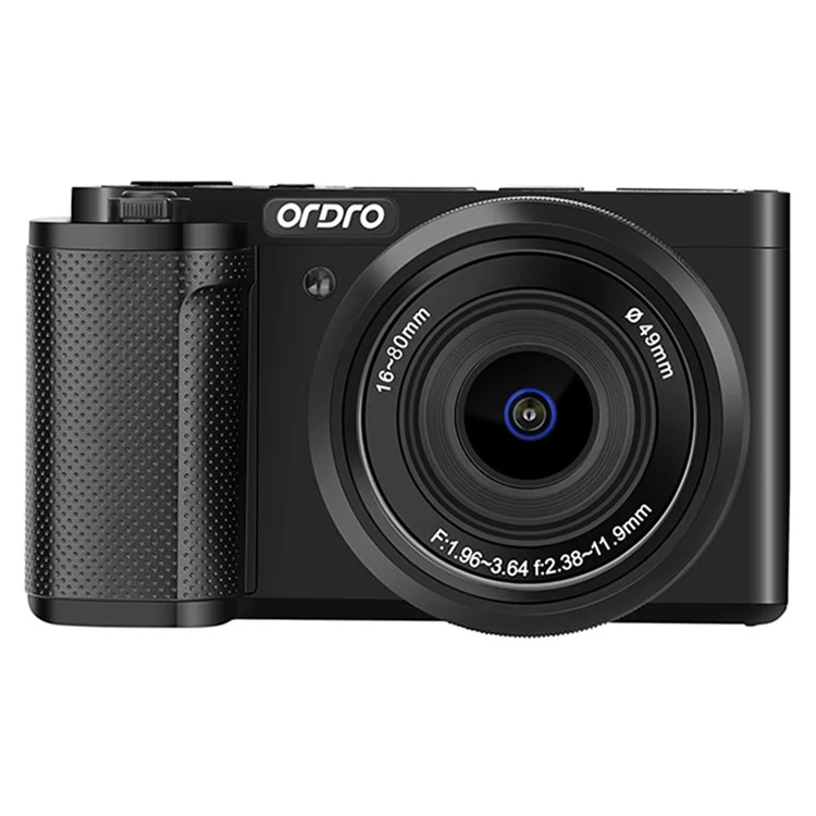 ORDRO G930 3.2 Inch IPS Touch Screen Camcorder Face Tracking 5K Ultra HD Digital Mirrorless Camera - Black