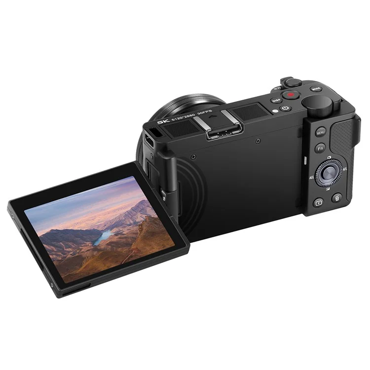ORDRO G930 3.2 Inch IPS Touch Screen Camcorder Face Tracking 5K Ultra HD Digital Mirrorless Camera - Black