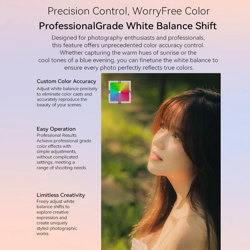 ORDRO G930 3.2 Inch IPS Touch Screen Camcorder Face Tracking 5K Ultra HD Digital Mirrorless Camera - White