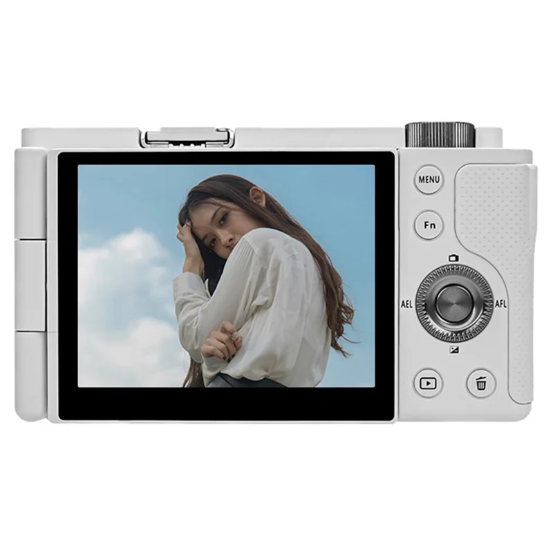 ORDRO G930 3.2 Inch IPS Touch Screen Camcorder Face Tracking 5K Ultra HD Digital Mirrorless Camera - White