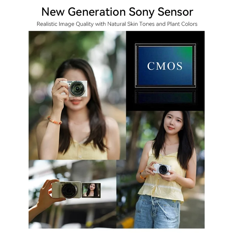 ORDRO G930 3.2 Inch IPS Touch Screen Camcorder Face Tracking 5K Ultra HD Digital Mirrorless Camera - White