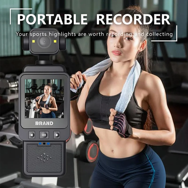 DV01 1.6 Inch 1080P HD Action Camera for Cycling Vlogging Wearable WiFi Recorder with 32GB Card