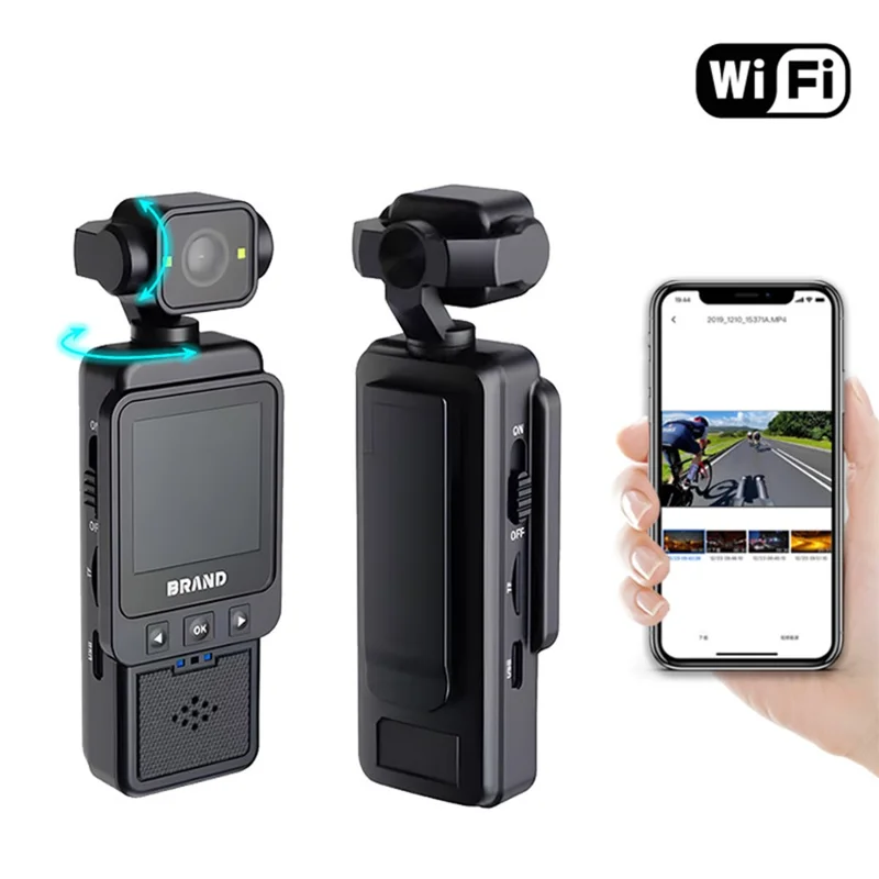 DV01 1.6 Inch 1080P HD Action Camera for Cycling Vlogging Wearable WiFi Recorder with 32GB Card