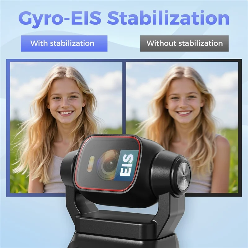 L18 1.69 Inch Touch Screen 4K Wireless Action Camera Gyroscope Stabilization Pocket Camera, with 64GB Card + Card Reader