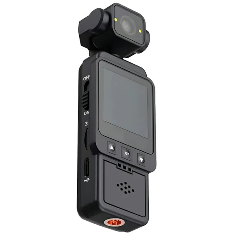 DV01 Caméra de sport portable HD 1080P avec stabilisation anti-vibration et WiFi, sans carte TF