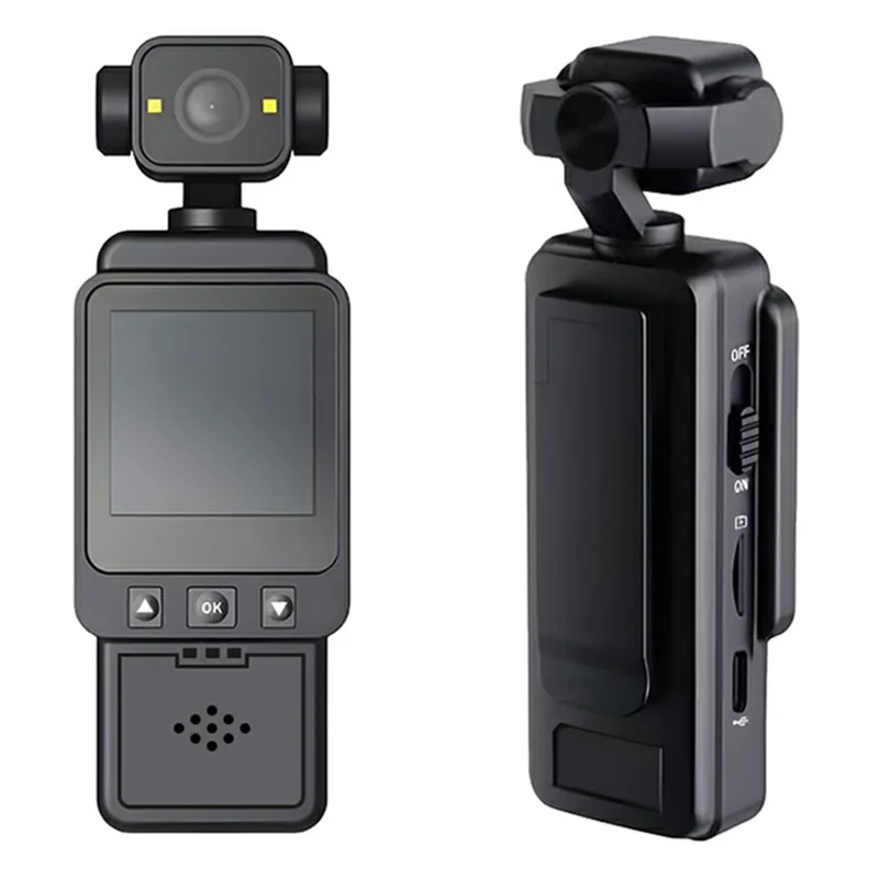 DV01 Caméra de sport portable HD 1080P avec stabilisation anti-vibration et WiFi, sans carte TF