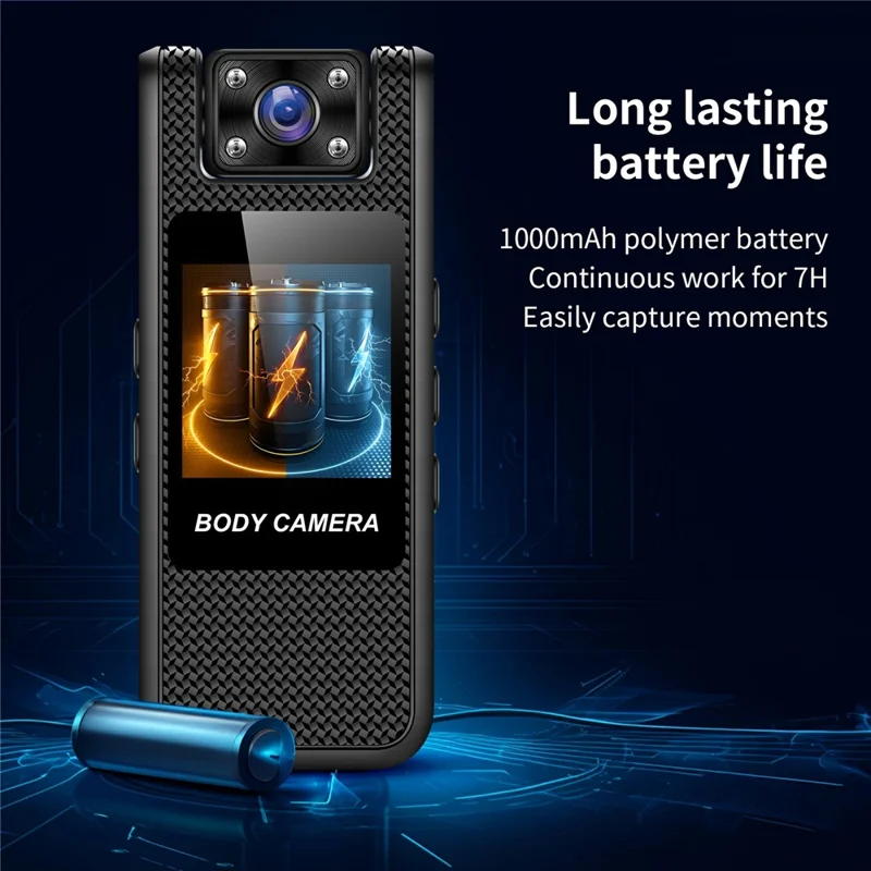 M11-A Caméra de sport 4K extérieure avec vision nocturne, WiFi portable et objectif rotatif, avec carte de 32 Go