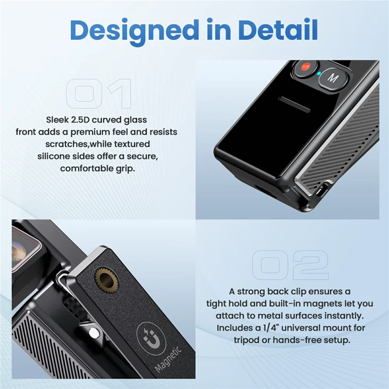 L17 1,69 Zoll 4K Kabellose Action-Kamera mit EIS Anti-Shake Touchscreen für Vlogs