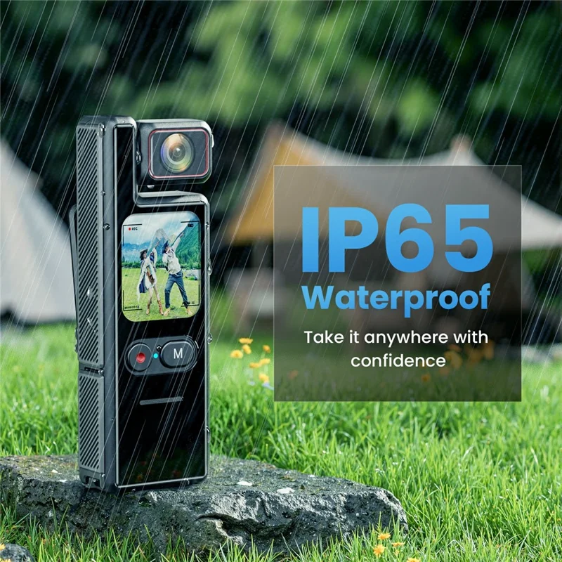 Videocamera d'azione wireless L17 da 1,69 pollici 4K con stabilizzazione EIS, schermo touch e card reader da 64GB