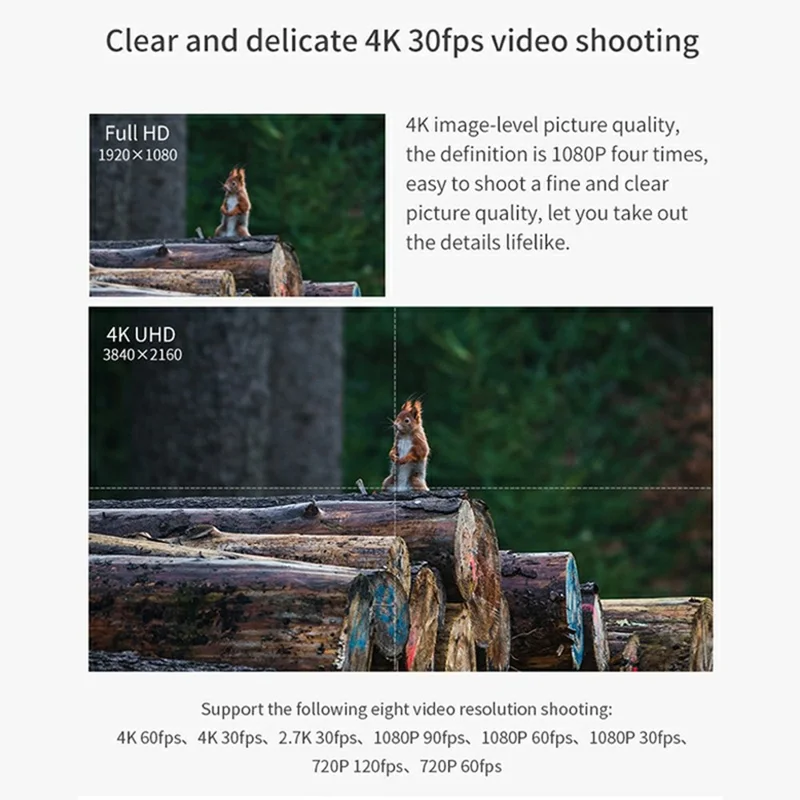 ORDRO AZ30 Câmera de Vídeo Digital 4K UHD com Tela Sensível ao Toque IPS de 3,0 Polegadas, Visão Noturna e Estabilização de Imagem (EIS) Anti-Shake