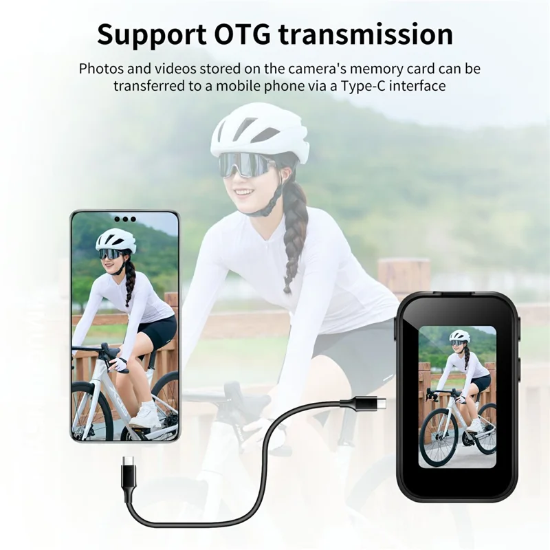 D200 1080P Action Camera with 32G TF Card Thumb-Sized Portable Pocket Camera for Cycling / Sports / Travel