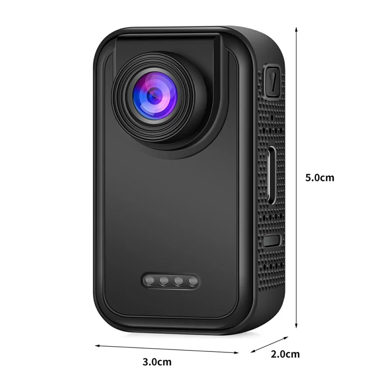 D200 1080P Action Camera with 32G TF Card Thumb-Sized Portable Pocket Camera for Cycling / Sports / Travel