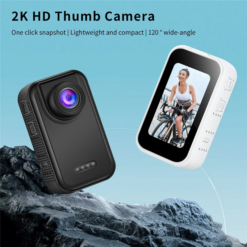 D200 1080P Action Camera with 32G TF Card Thumb-Sized Portable Pocket Camera for Cycling / Sports / Travel