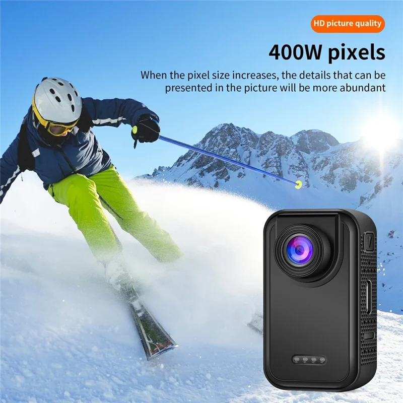 D200 1080P Action Camera with 32G TF Card Thumb-Sized Portable Pocket Camera for Cycling / Sports / Travel