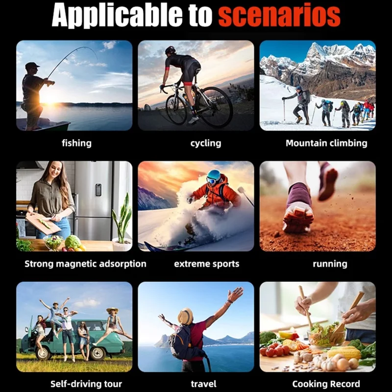 LK2315 1080P HD Sports DV Camera 180 Degree Rotatable Lens Night Vision Camcorder Handheld Bodycam, with 32GB Card + Card Reader