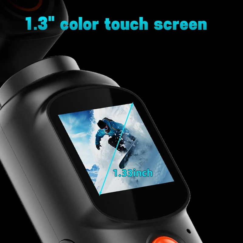 LK2316 Handheld Portable 4K Ultra HD Action Camera Rotating Gimbal Stabilization Wireless Recorder for Outdoor Sports