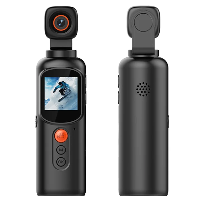 LK2316 Handheld 4K Ultra HD Action Camera Rotating Gimbal Stabilization Wireless Recorder for Outdoor Sports, with 32GB Card + Card Reader