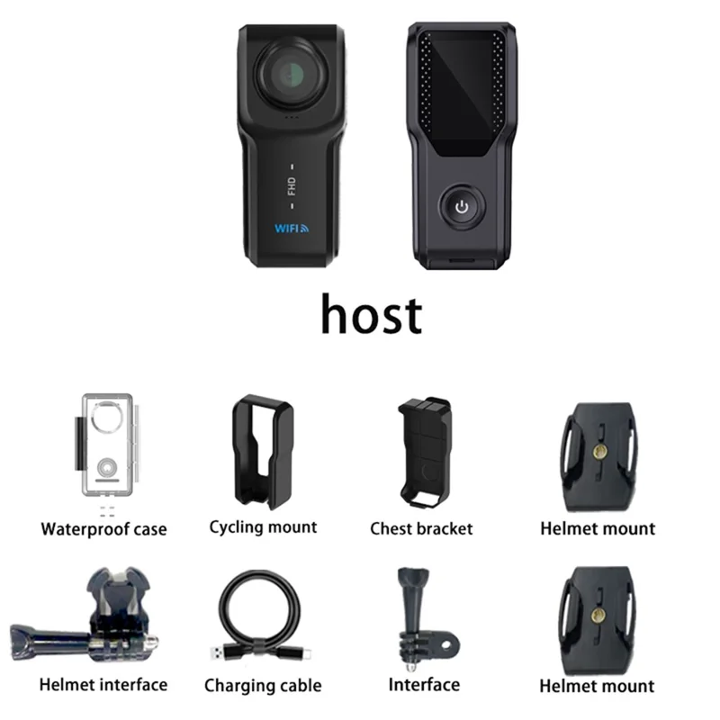 HD 1080P Thumb Size Action Camera 1.18 Inch IPS Screen Mini Video Recorder with 32GB Card