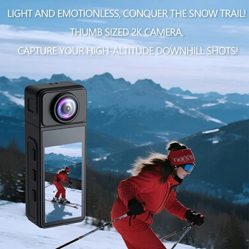 DV03 1.97 Inch HD Display 270 Degree Rotatable Lens WiFi Sports Action Camera Wearable Vlog Recorder