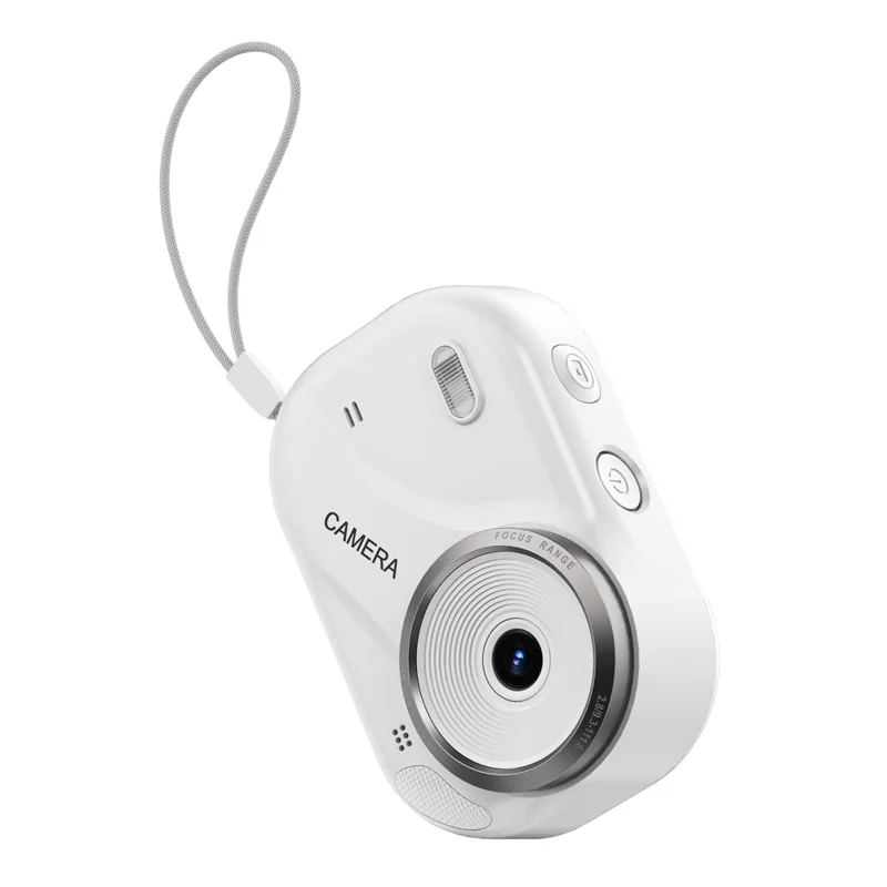 X1000 2.4 Inch Screen Mini Digital Camera for Beginner HD Video Recording CCD Support WiFi Transfer, with 32GB Card + Card Reader - White