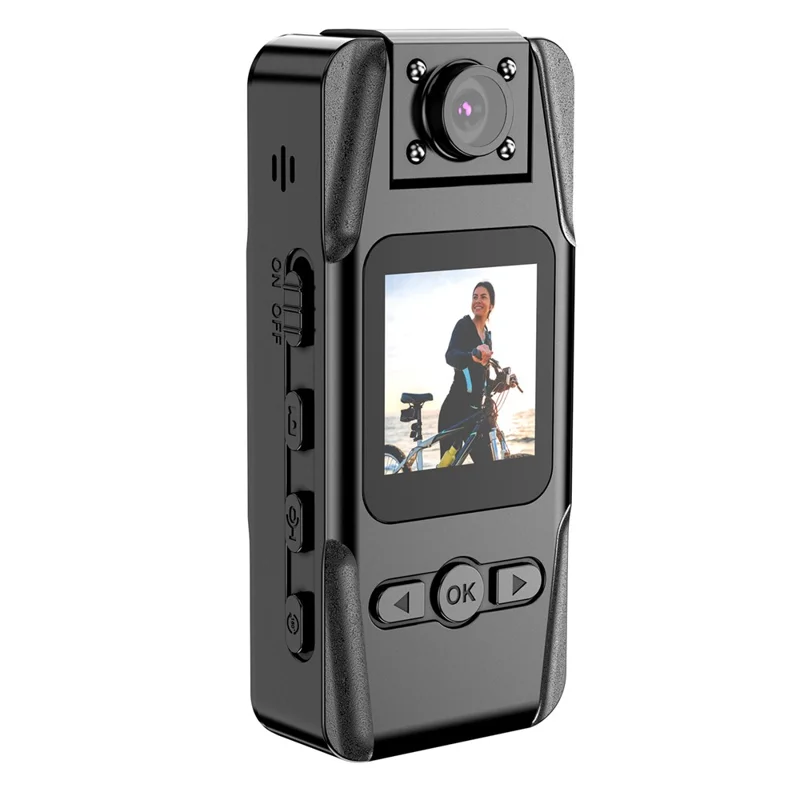 L16 WiFi Portable Conference Camera Outdoor Recorder HD Magnetic Clip-On Sports Camera with Infrared Night Vision - Black