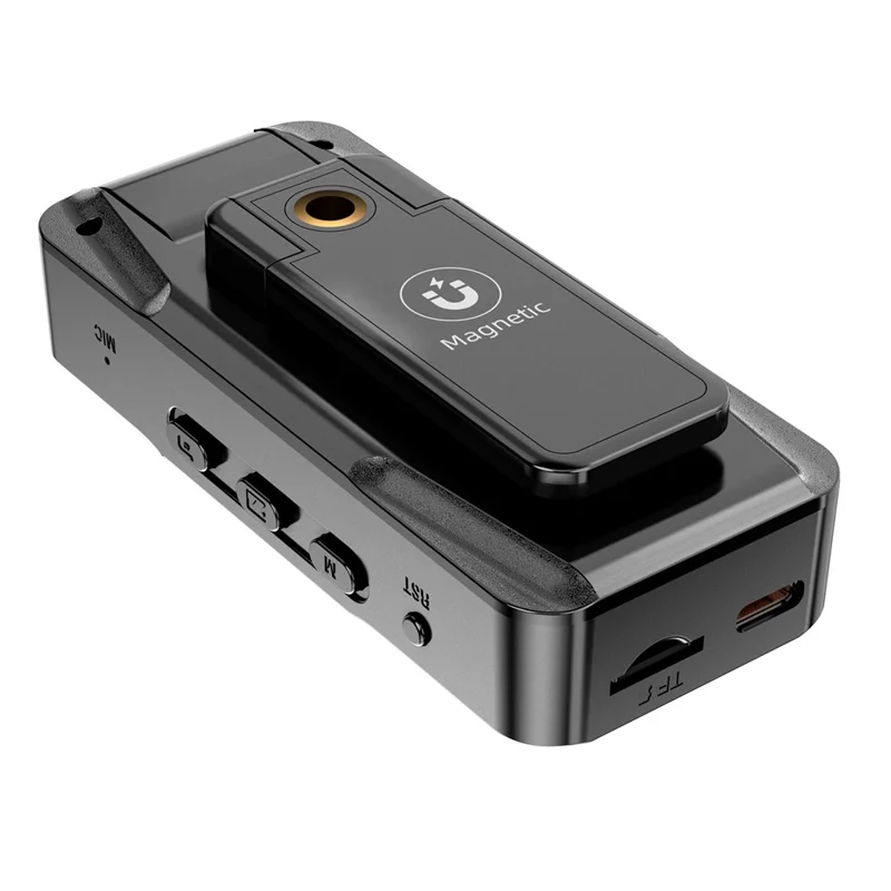 L16 WiFi Portable Conference Camera Outdoor Recorder HD Magnetic Clip-On Sports Camera with Infrared Night Vision - Black