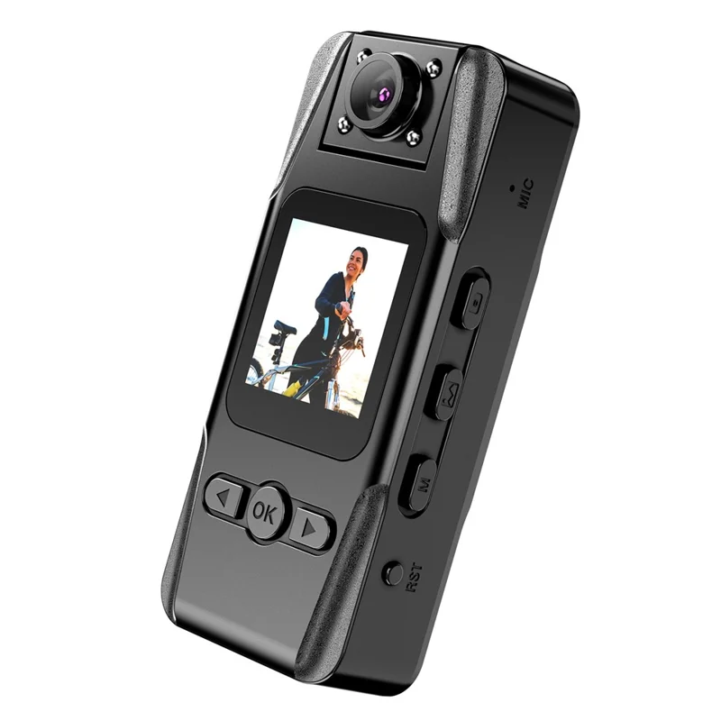 L16 WiFi Portable Conference Camera Outdoor Recorder HD Magnetic Clip-On Sports Camera with Infrared Night Vision - Black