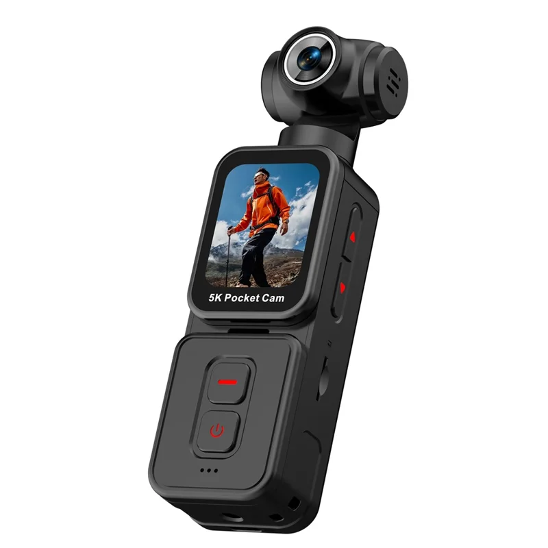 K28 5K Pocket Action Camera Outdoor Cycling Handheld Face Recognition Anti-shake Touch Sports Camera 