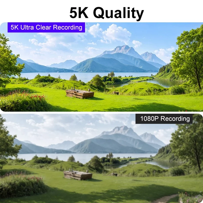 K28 5K Pocket Action Camera Outdoor Cycling Handheld Face Recognition Anti-shake Touch Sports Camera 