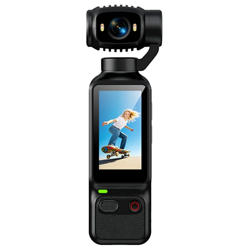 LK-032 1080P Handheld Vlog Action Camera 1.97 Inch HD Screen Sports Recording Camera with Rotatable Lens - Black