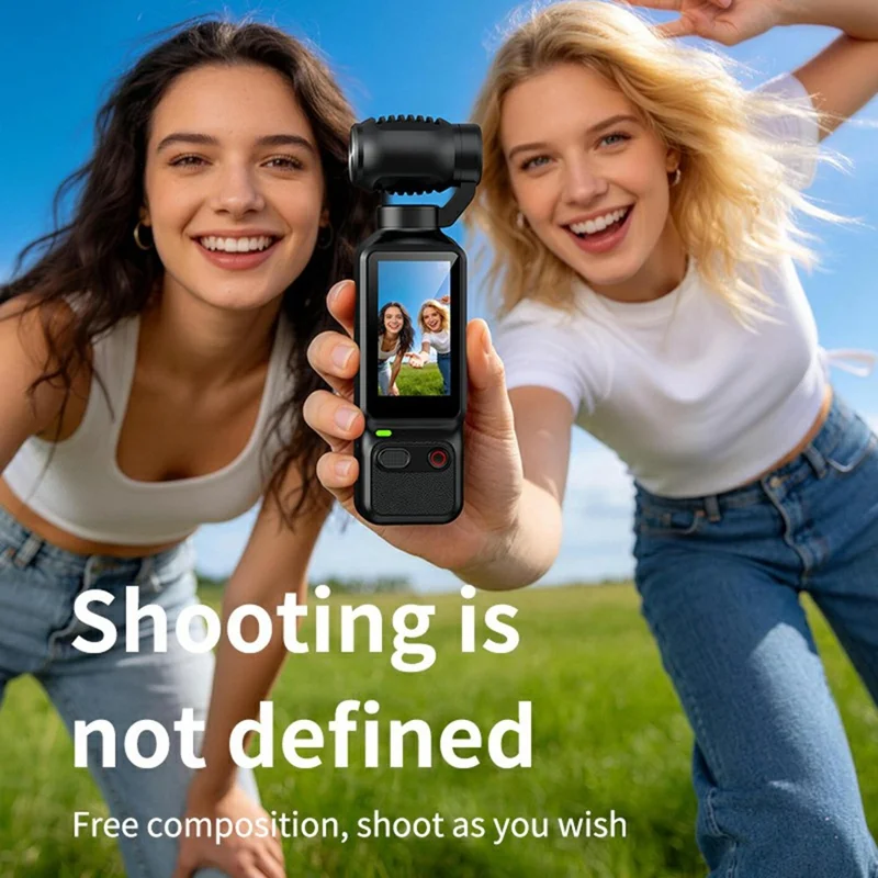 LK-032 1080P Handheld Vlog Action Camera 1.97 Inch HD Screen Sports Recording Camera with Rotatable Lens - Black