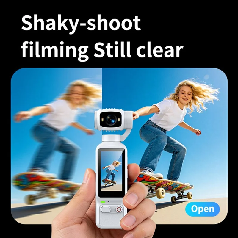 LK-032 1080P Handheld Vlog Action Camera 1.97 Inch HD Screen Sports Recording Camera with Rotatable Lens - Black