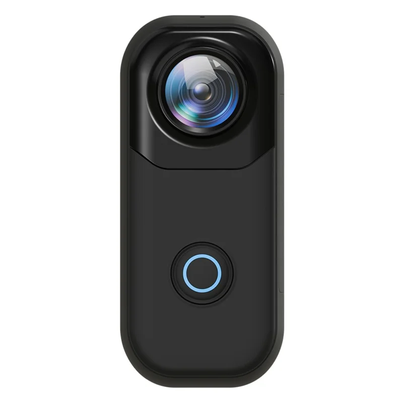 MZ01 4K Action Camera Wi-Fi HD Sports Mini Thumb Camera with Waterproof Case Electronic Stabilization Magnetic Recording Device - Black